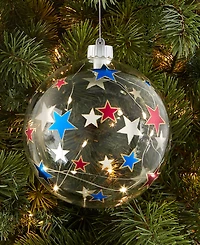 Holiday Lane Merry Magic Light Up Star Ball Ornament, Macy's Exclusive