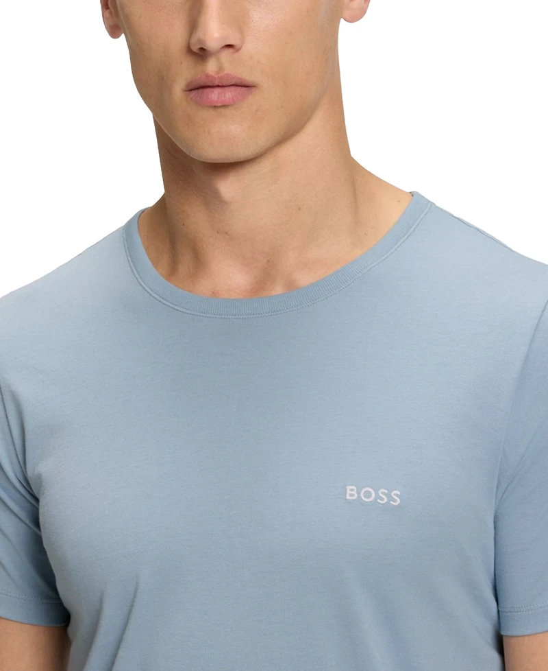 Boss by Hugo Men's Classic 3-Pk. Solid Crewneck T-Shirts