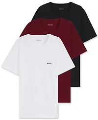 Boss by Hugo Men's Classic 3-Pk. Solid Crewneck T-Shirts