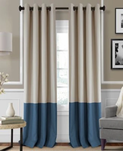Elrene Home Fashions Braiden Color Block Blackout Window Curtain