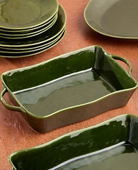 Certified International Verde Medium Rectangular Baker