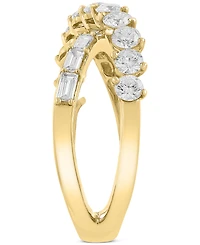 Effy Lab Grown Diamond Crisscross Ring (1-3/8 ct. t.w.) in 14k Yellow Gold