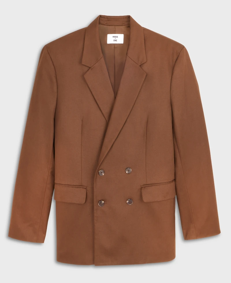 Mode of One Men's Relaxed Fit Double Breasted Blazer, Macy's Exclusive