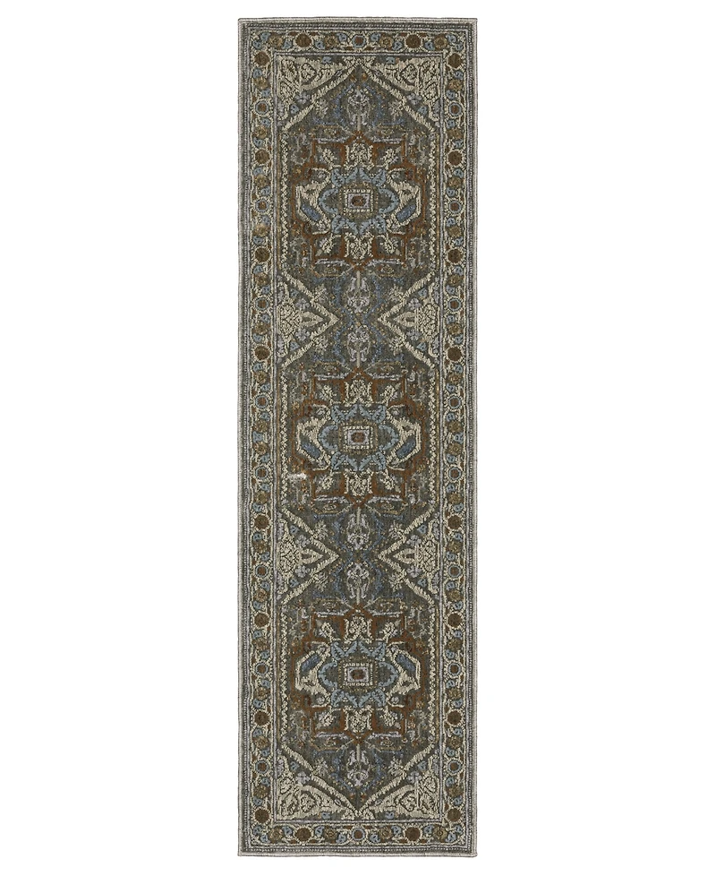 Oriental Weavers Ellington ELL05 2'3"x7'6" Runner Area Rug