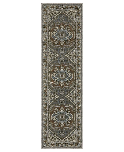 Oriental Weavers Ellington ELL05 2'3"x7'6" Runner Area Rug