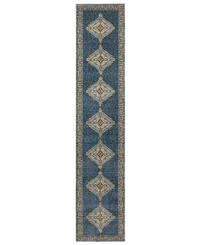 Oriental Weavers Andorra 2430A 2'6"x12' Runner Area Rug