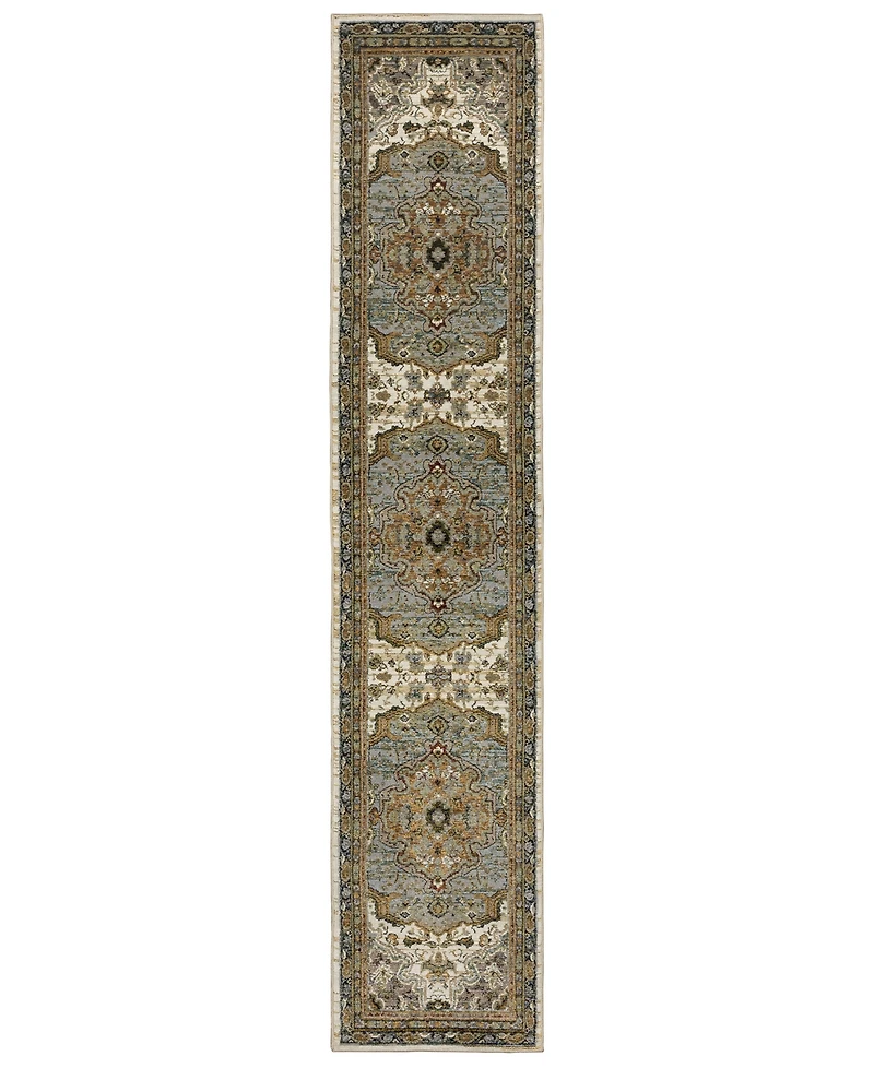 Oriental Weavers Andorra 2451B 2'6"x12' Runner Area Rug