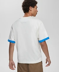 Mode of One Men's Short-Sleeve Reverse-Sleeve Cotton T-Shirt, Macy's Exclusive