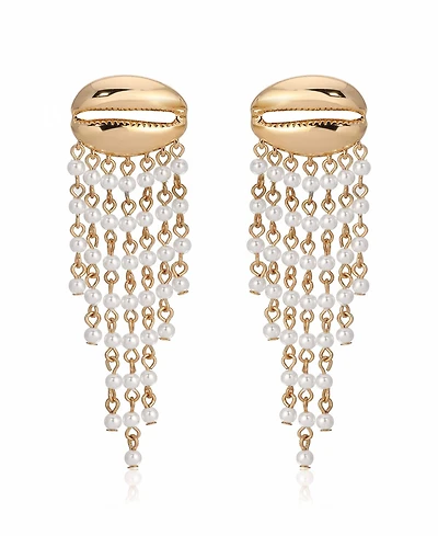 Ettika Mykonos Shell Dangle Earrings