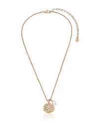 Ettika Sand Dollar Pendant Charm Necklace