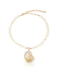 Ettika Sunken Treasure Shell Pendant Necklace