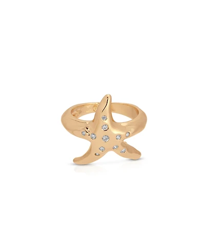 Ettika Starfish Luxe Statement Ring