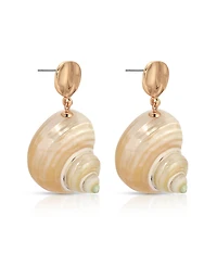 Ettika Sunken Treasure Shell Drop Earrings