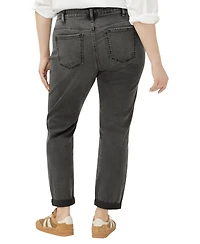 Silver Jeans Co. Plus Boyfriend Mid Rise Slim Leg