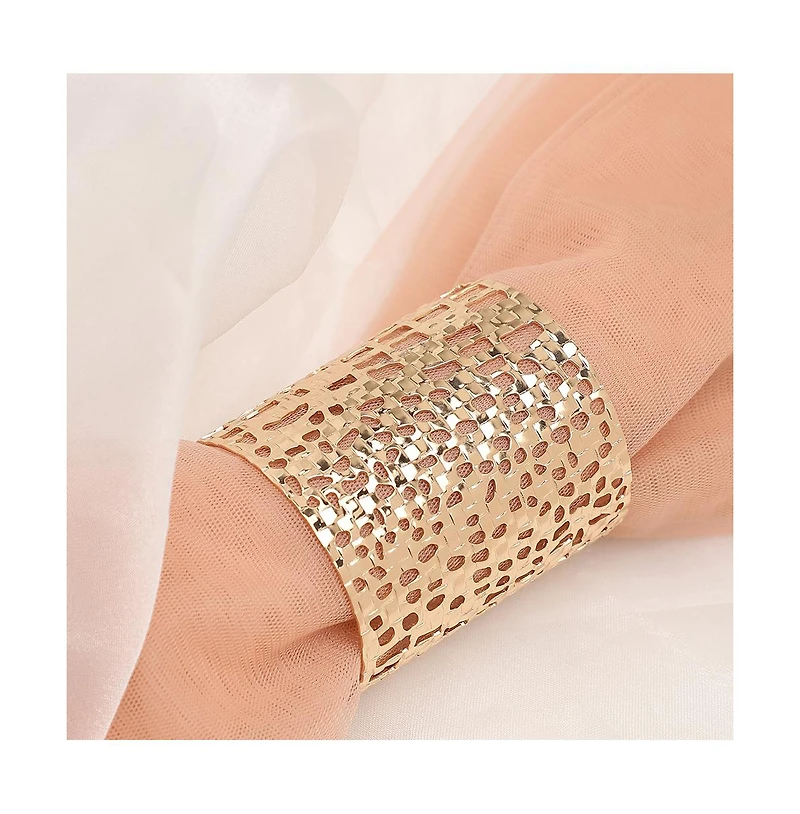 Sohi Metallic Statement Cuff Bracelet