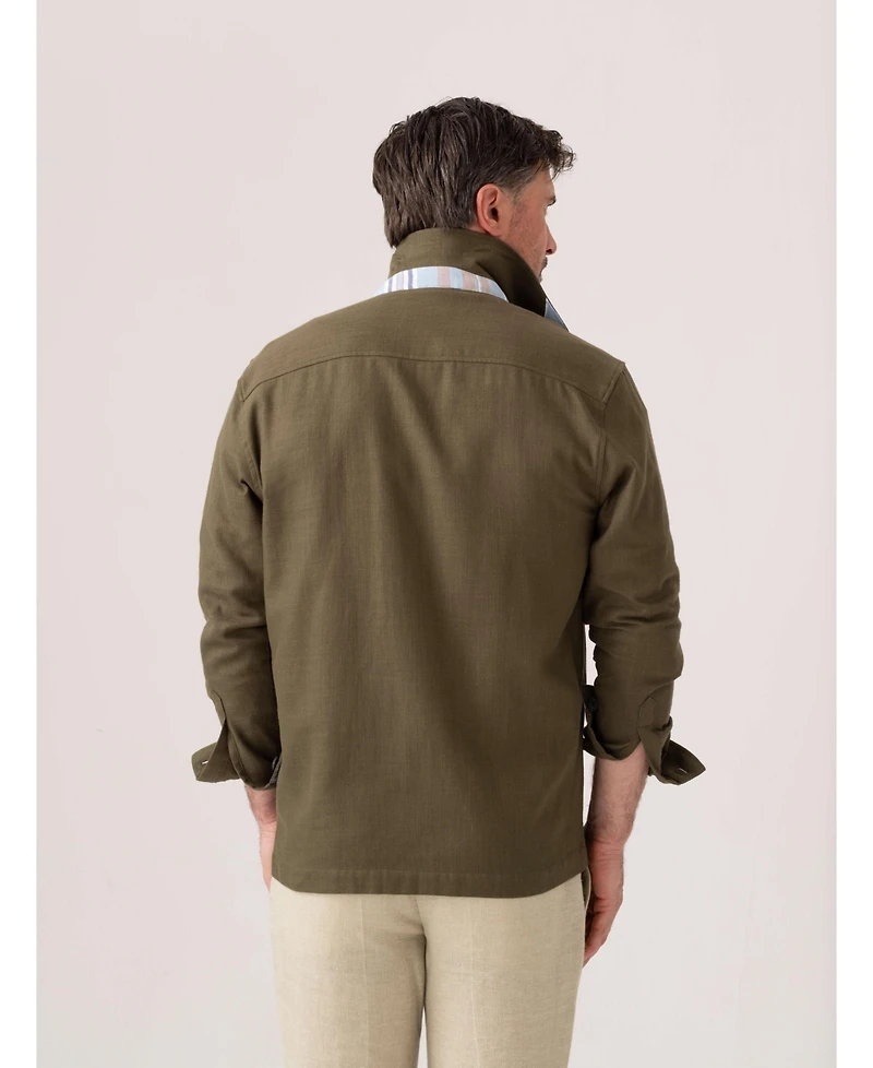 Koy Clothing Men's Kikoy Cotton Shirt Jacket