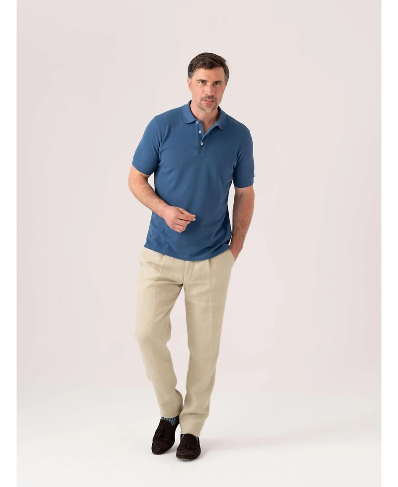 Koy Clothing Men's Short Sleeve Pique Cotton Polo