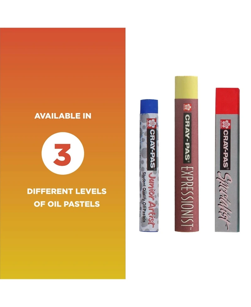 Sakura Cray-Pas Junior Artist Oil Pastels, 6 Sets of 12