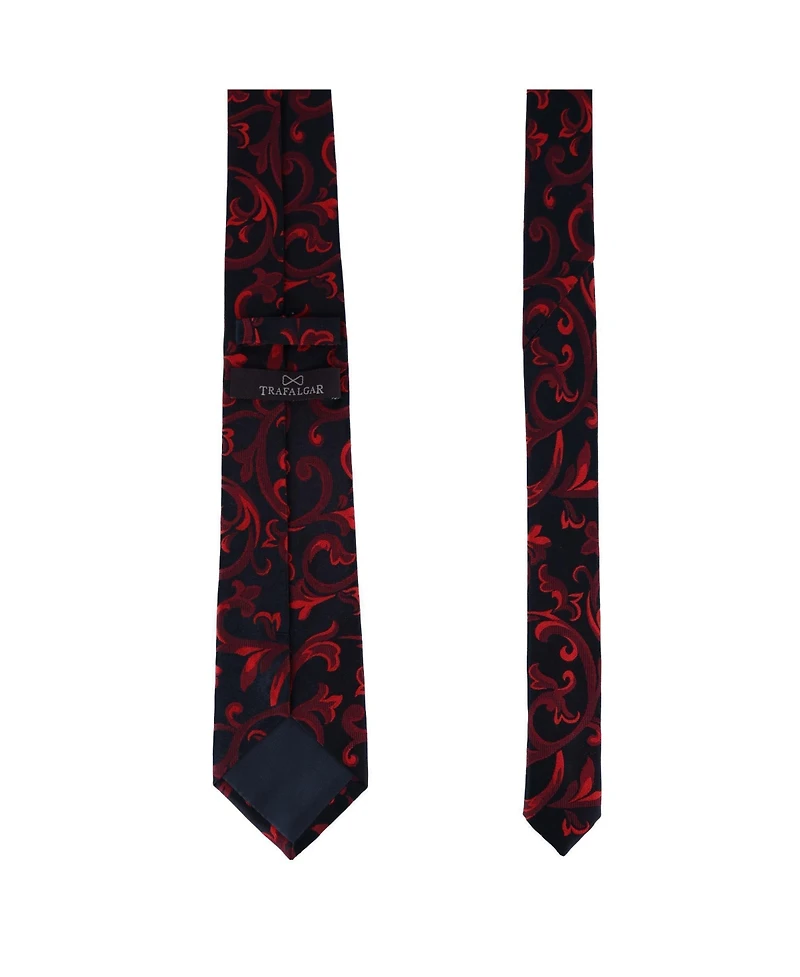 Trafalgar Big & Tall Christian the Romantic Brocade Silk Necktie
