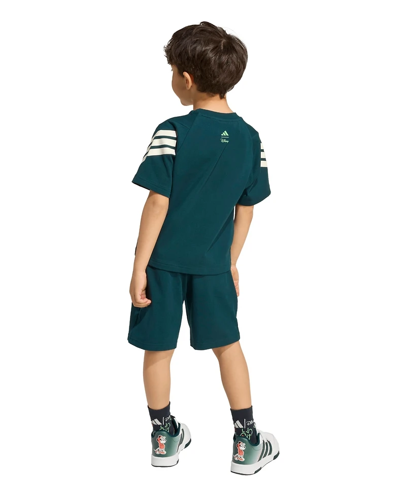 adidas Toddler Boys 2-Piece Disney Mickey Mouse T-Shirt and Shorts Set