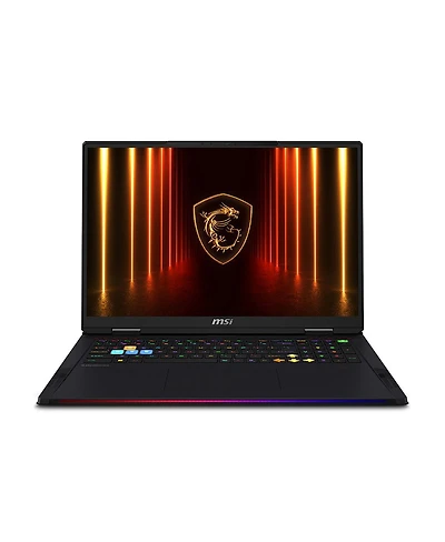Msi Raider 18 Hx Ai A2XWJG-069US 18" Uhd+ 120Hz Gaming Laptop, Intel Core Ultra 9-285HX 2.8GHz, 64GB Ram, 2TB Ssd, Nvidia GeForce Rtx 5090 24GB,