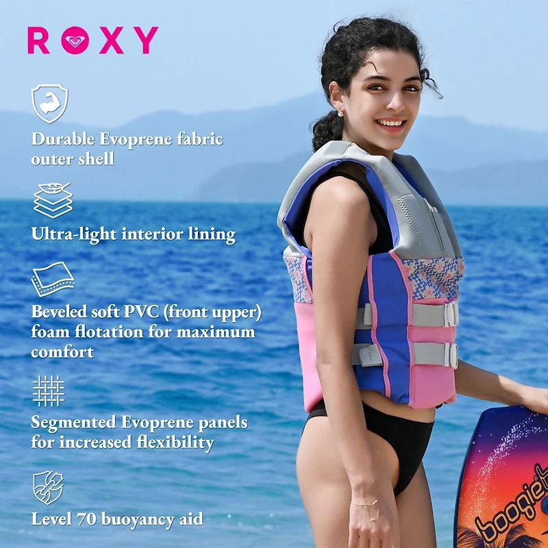 Roxy Women's Life Jacket, Uscg Approved Evoprene Daily Pfd
