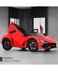 Best Choice Products Kids 12V Ride-On Car Officially Licensed Lamborghini Revuelto w/ Remote, Led Lights