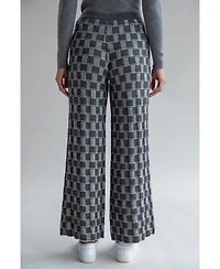 Sskein Women's Zoe Checkered Knit Trousers