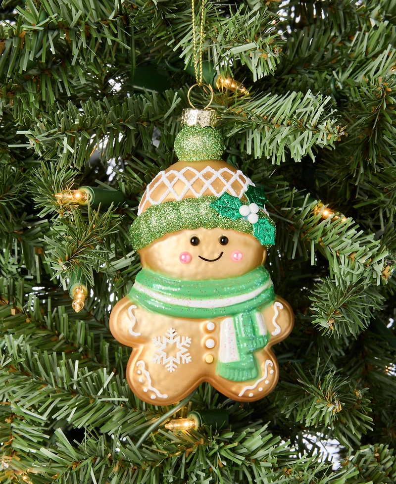 Holiday Lane Gingerbread Village Glass Ornament, Macy's Exclusive