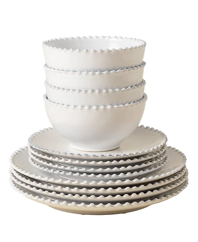 Casafina by Costa Nova Pearl 12 Pc. Dinnerware Set, Service for 4