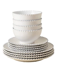 Casafina by Costa Nova Pearl 12 Pc. Dinnerware Set, Service for 4
