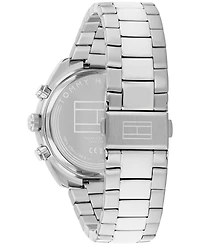 Tommy Hilfiger Men's Chronograph Silver Tone Stainless Steel Bracelet Watch, 40mm