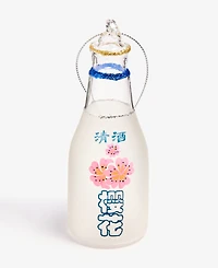 Holiday Lane Spirits Glass Sake Bottle Ornament, Macy's Exclusive
