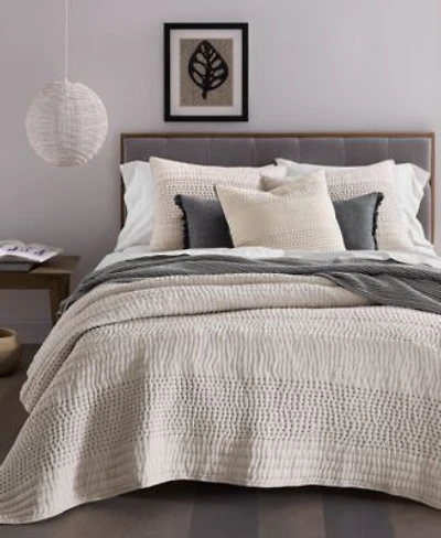 Oake Pick Stitch Coverlet Set Exclusively For Macys