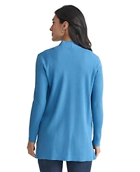 Jones New York Women's Sutton Ribbed Long-Sleeve Cardigan Sweater