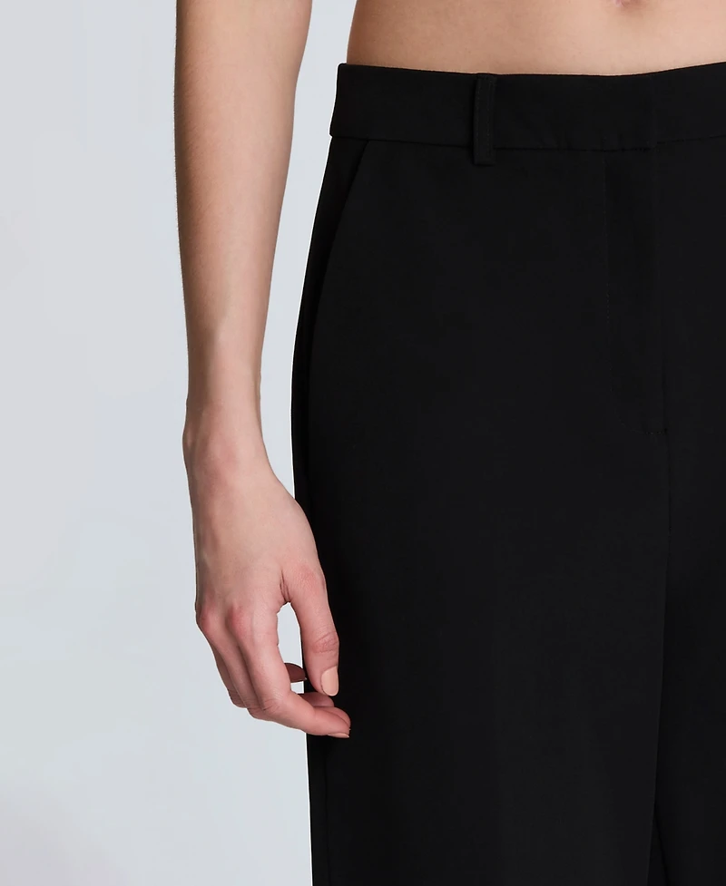 Kenneth Cole Women's Luxe Twill Wide-Leg Pants