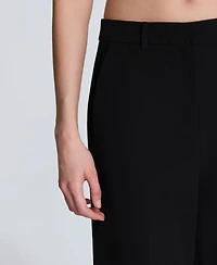 Kenneth Cole Women's Luxe Twill Wide-Leg Pants