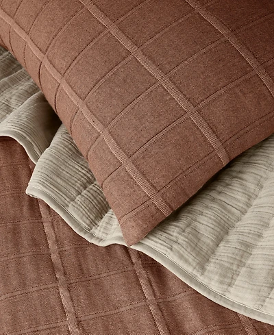 Oake Textured Check 3-Pc. Duvet Set, Full/Queen, Exclusively for Macy's