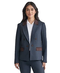 Jones New York Women's Faux-Double-Breast Two-Tone Blazer
