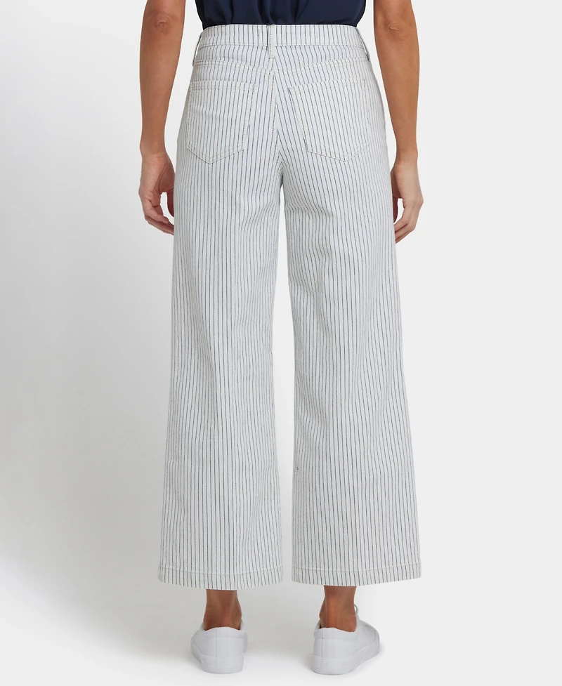 Nydj Women's High Rise Teresa Wide Leg Ankle Jeans