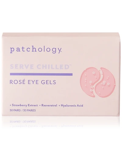 Patchology Serve Chilled Rose Eye Gels, 30 pairs