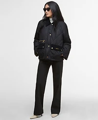 Barbour Women's Martha Corduroy-Collar Quilted Jacket