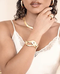 Ettika Open Abstract Cuff Bracelet