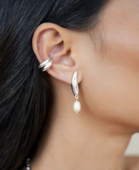 Ettika Liquid Luxe Mother of Pearl Drop Earrings