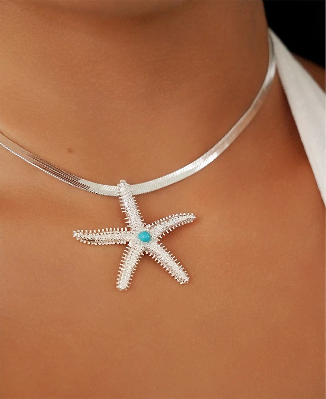 Shop Ettika Mermaid Cove Starfish Pendant Necklace at Beverly