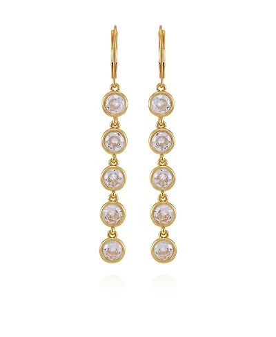 Vince Camuto Gold-Tone Cubic Zirconia Drop Earrings