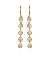Vince Camuto Gold-Tone Cubic Zirconia Drop Earrings