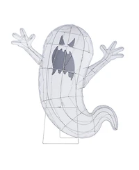 Glitzhome 35.5" Lighted Halloween Ghosts Outdoor Decor with Warm White Led Lights