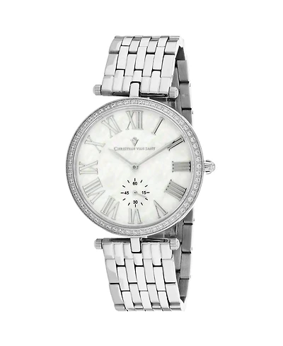 Christian Van Sant Women's Hush Mother of pearl Dial Watch