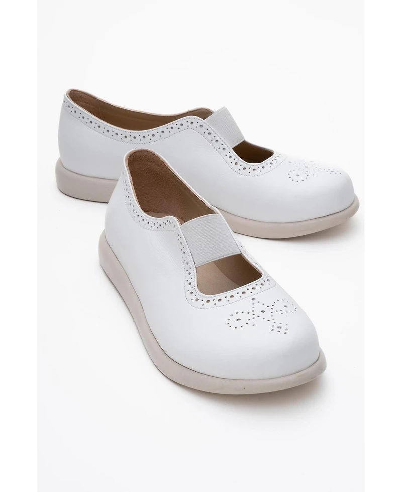 Chelle Elastic Leather Flat (Women)